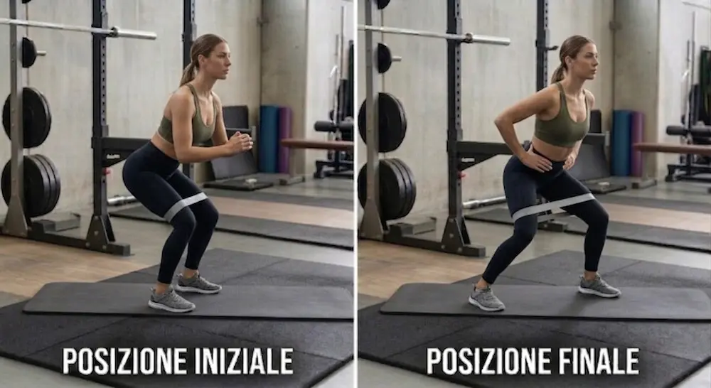 Camminata Laterale con Elastico