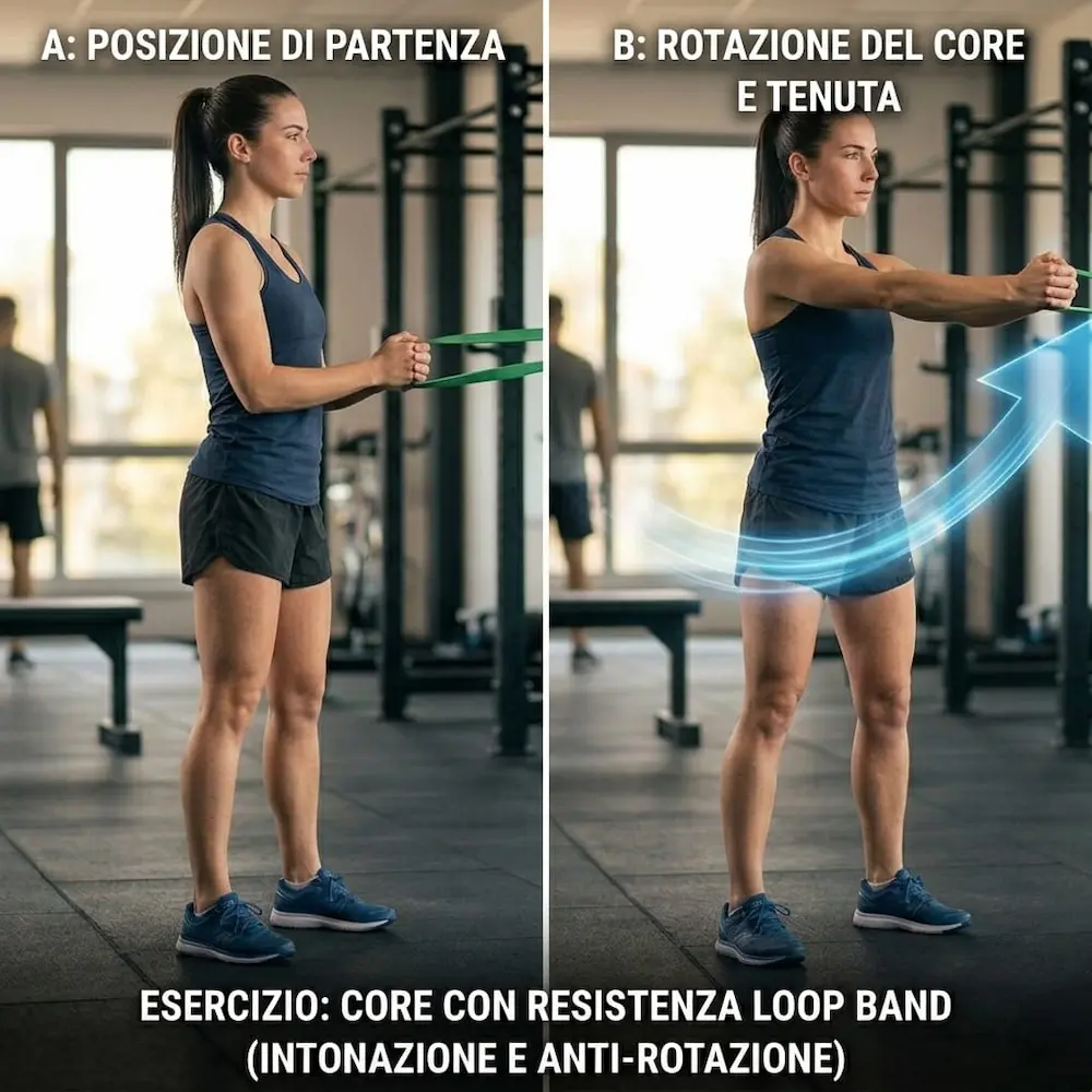 Rotazione del Core con Loop Band